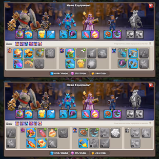 TH-13 NEAR MAX! XP-148! 3X EPIC EQUIPMENTS! HEROES:-63-67-45-44-19! NICE TROOPS! FAST DELIVERY  - Image 5