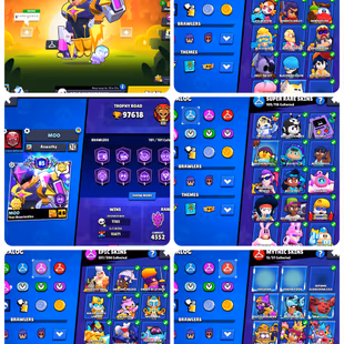 97K TROPHIES|101 MAXED|100 HYPERCHARGE|ALL PRO PASS SKINS|450 SKINS|SOLAR FAME 3|ASTRAL COLT 1|AMAZING MAISIE|1100 PINS| - Image 2