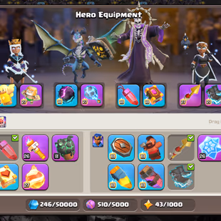 [PREMIUM]🔥SUPERIOR TH18💎Heros lvl 105-105-95-80-55-16 | 55 Heros Skins | 5 Premium Sceneries | Epic Max equipment |  - Image 6
