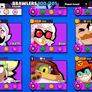 CHANGEABLE ID | SIRIUS PRESTIGE 3 | 87K TROPHY- 320X SKINS | 101/100 BRAWLER | 90X MAX | 60X HYPER | 3v3 WINS | 30X BUFF - Image 8