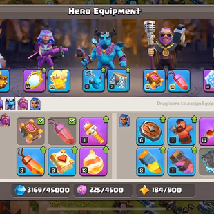 🇺🇸LOW PRICE TH16🎂HIGH XP217 HEROES 67-81-50-58-34 8X EPIC EQUIPMENT 6 BUILDER CWL408 FULL ACCESS - Image 6