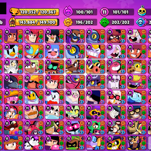 576 SKINS | 120.300 TROPHIES | 101 BRAWLERS | 100 HYPERCHARGE | 101 MAX | 112 PRESTIGE | 36 BUFFIES - Image 4