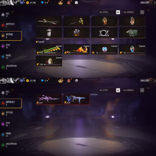 iOS Android - Level 43 - Set 31 - Emote 12 - Dance 3 - Pet 5 - Weapon 51 - Artifact 2 - Mythic 8 - Epic 18 - Diamond 5   - Image 5