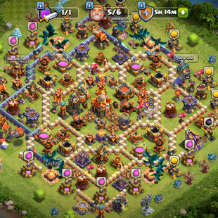 🔥EPIC SB-MAX!EB-26!FB-23!GG-20!XP 193🔥TH 16 NEAR MAX!HERO-88-94-62-60-32!NC 1K GEMS!MAX WALLS!ALMOST MAX DEFANCE - Image 2