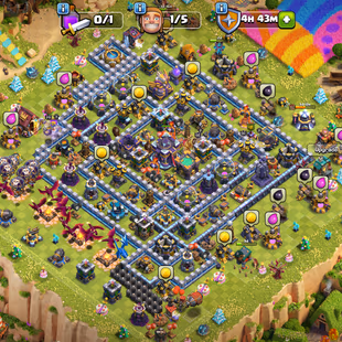 🔥[8'700 GEMS-1X PAID SCENERY]🔥PREMIUM TH-15 | [13EPIC-S.BALL-F.BALL-.E.BOOT] | HERO-65-66-42-29-10 | 8X SKINS! NC FREE - Image 1