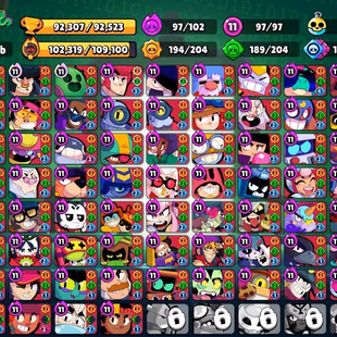 RARE BOTH RAD AND BLUE KING FRANK-43 LEGENDARY SKIN-97 MAX BRAWLER-480X SKIN-METORIC FAME 3-TROPHY 92.5K - Image 3