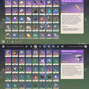 All Platform - EU - AR60 - 75 Character 29 5'Star - 8 Weapon 5'Star - Mavuika - Hu Tao - Yelan - Columbina - Flins - Cod - Image 5