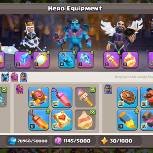 Th16 Almost Max [6k-Gems] | Hero-95-95-70-45 | Equipment-10-Epic Almost Max | XP- 193 | NC-Yes | BEST-DEAL - Image 6