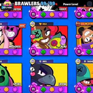 BEST OFFER 🎄 69.3K TROPHY 🎄 99/99X BRAWLER | 65X MAX | 50X HYPER | 370X SKINS | 23K 3V3 WINS | DELIVERY INSTANTLY  - Image 8