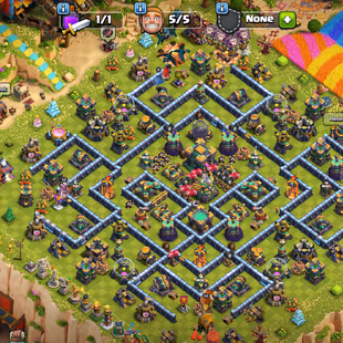 ❗PAINTER SCENERY❗TH 14 MAX! EB [MAX] - GG-SB-RS [20]! 6X EPIC EQUIPMENT! DEFENCE MAX! NC AVAILBLE! 5 BUILDER! - Image 1