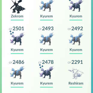 LEVEL 50 [] 3x SHINY LEGENDARY [] SHINY KYUREM TRADABLE [] 1.6M STARDUST [] ZEKROM RESHIRAM [] 28 LEGENDARY  - Image 4