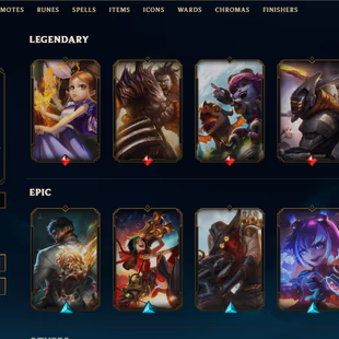 SEVER [ EUW ] - 56 LVL  - UNRANK - 41 SKINS - 91 CHAMP [ 2029 BE - 46 RP ] - FULL ACCESS  - Image 4