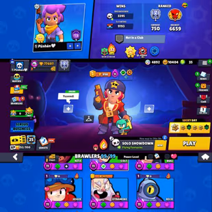 77K TROPY💎47 MAX|36 HYPER|10K COIN|380 SKINS💎94 RARE|157 EPIC SKINS|OLD BRAWL PASSES SKINS|509 ICONS|767 PINS|GODZILLA - Image 2