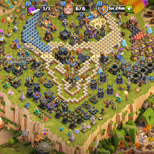 🔥2500 MEDALS TH 17 NEAR MAX🔥XP 223-[ 5 EPIC EQUIPMENT MAX-HERO 83-100-75-50-DEFENS MAX-NC YES-CAN BUY ANY LEGAUE SKIN - Image 2