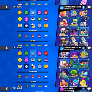 🌟86K TROPHIES|16 BUFFIES|22 MAX|17 HYPER|265 SKINS|3 OLD LEGENDARY BRAWL PASS SKINS|95 RARE SKINS|🌟BANDITA SHELLY| - Image 4