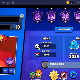 389 SKINS | 70.500 TROPHIES | 100 BRAWLERS | 56 HYPERCHARGE | 66 MAX | 48 PRESTIGE | 20 BUFFIES - Image 6