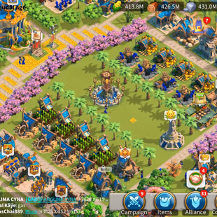 All Platform: 77M - Vip 16 - 12 Commanders - 29 Passport -  5k6Gems - 2 Farm -  1 Skin Houses - Image 2