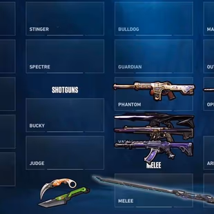 LVL 185 / 3 Vandal / 1 Phantom / 1 OP / 1 Knife - Image 1