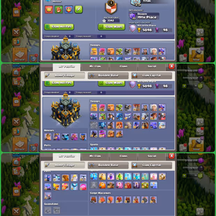 Full Max CR + TH17 Full Max Combo | 14 Evolutions | 24 Elites | 70 Max Cards | 126 Emotes | TH17 Very Close to Max | Spa - Image 6