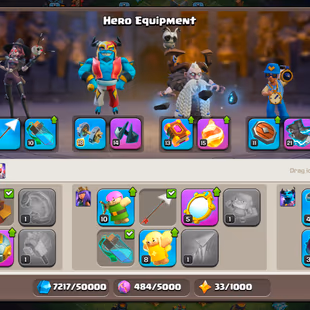 Th17 Semi Max 💎 Hero's 77-90-57-48-32 💎 12 Hero Skins | Paid Scenery | Epic Equip | Level 182 | Instant Delivery - Image 5