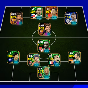 3280+ Team I MSN(Prime) Bale 107 I Ronaldo 107 I Koller 104 I Pele 108 I Piero 105 I Ronaldinho 105 I Viera 105 I Baresi - Image 1