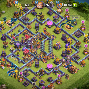 🔥FULL MAX DEFANCE-WALLS-HEROS🔥XP 177!TH 15 MAX!HEROS:90-90-58-65-40!NC 1K!NAER TROOPS!INSTANT DELIVERY  - Image 2