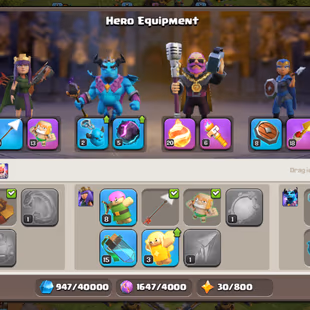  Xp:173 Th16 Donation account th14 defence max | Rename 500 gems | 5x epic equipment | 5 builder unlocked  | Instant - Image 8