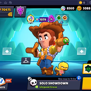 259 SKINS | 23 HYPERCHARGED | WOODY COLT | 70.475 TROPHIES | 98 BRAWLERS | 42 MAX BRAWLERS | 3 BUFFIES  - Image 1
