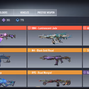 3 Mythic : XM4 : AK117 : AK47 - Mokoto - Ghost Dark Vision , Anno Dominate , Apparition - Manta Ray 2021 - 391 Epic - Image 1