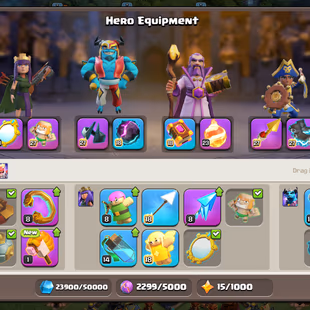 TH 17 3 Hero Max ! Walls Max ! Defense Near Max !! 6k Gems !! 15 Epics ( 4 Epic Max ) Namechange 500 ! TownHall Level 18 - Image 5