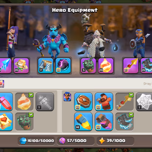 Th16 Almost Max | Hero-95-95-70-45 | Equipment-9-Epic Almost Max | XP-227 | Defence Max | NC-Yes | BEST-DEAL - Image 6