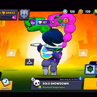 468 SKINS | 84.500 TROPHIES | 100 BRAWLERS | 51 HYPERCHARGE | 77 MAX | 56 PRESTIGE | 23 BUFFIES - Image 1