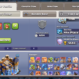 🔥6x Sceneries🔥 Xp-278 || Th18 || 10k Gems || Max Epic Equipment || Heroes 105-105-95-80-55 || 6 Builders || NC Avail - Image 2