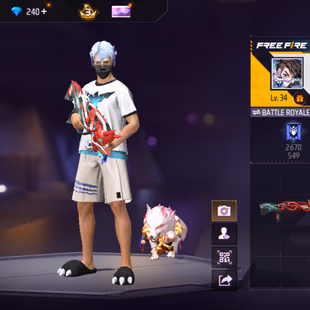 X269|Lvl 34|8 CHARACTER|18 COSTUME|11 VEHICLE|30 WEAPON(1 EVO)|DEMONIC FAMAS LVL 3|SUNRISE M4A1|RED RING FIST - Image 2