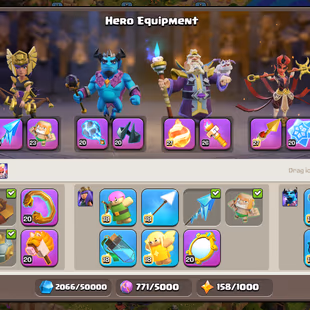 🔥TH 18 99 PERCENT MAX🔥XP 277-18K GEMS-3 EPIC MAX FB 26 ALL 20-2 LEAGUE SKINS & WAR ARENA-NC 500-FULL WALLS MAX-BEST - Image 5