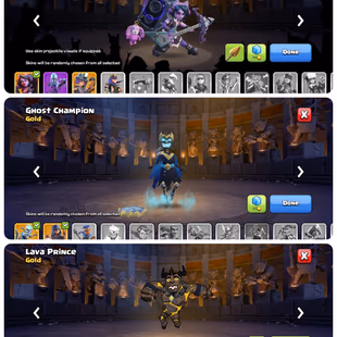 F679-||🔥TH18 FULL MAXED🔥|| HEROS-100-100-80-72-50-13 || WALL MAX || 15X EPIC EQUIPMENT MAX TYPE || 10X RARE HEROS SKIN - Image 6