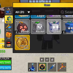 Blox Fruits Account Lv.1050 | Dark Blade | Dragon Token (East) | Perm Dough, Portal, Buddha, Spirit, Flame, Smoke | - Image 7