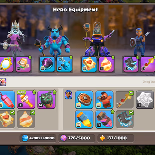 TH17 Max Heroes Account | King 100 | Queen 100 | Warden 75 | RC 50 | Max Defence  - Image 4