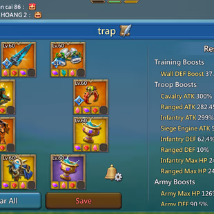 1B Mights (T5) Can move to Kingdom 1109| Vip 15 |5 Castle Skins | ATK 787 +| Cup Gold| 17M Troops | 688M Rese - Image 2