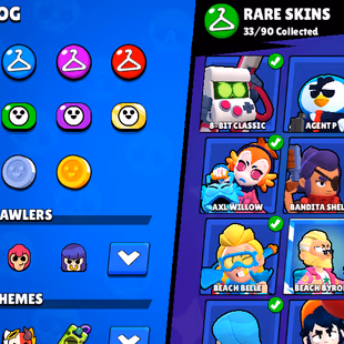 156 [16 MAX BRAWLS] [77 SKINS] [13345 TROPHIES] - Image 7