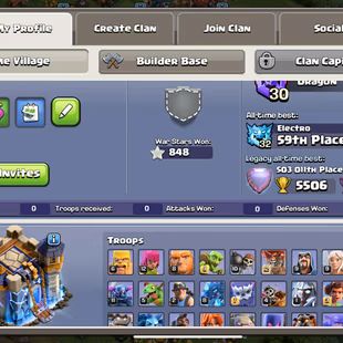 🔥Xp-190🔥 || Th18 || High Quality Epic Equipment || Heroes 74-84-58-61-42 || 6 Builders || NC Available || Cheapest - Image 2