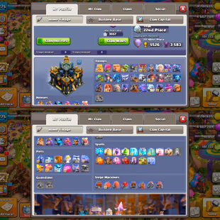 🔥INSANE 101K HIGH GEMS TH 17🔥 HEROS:-96-96-74-71-46 | CRAZY EQUIPMENT LEVEL | 2X LEAGUE SKINS AND SCENERY | INSTANT  - Image 3