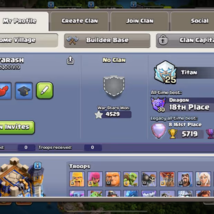 🔥23 EQUIPMENT MAX 💎ALL HERO MAX - TH 18 - 4500 STAR - 1500 GEMS - 8K CUPS - RENAME 500 - 255 XP - INSTANT - AVAILABLE - Image 3