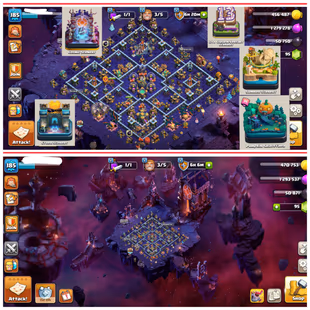 5 SCENERY [ 25 SKINS 11 LEGENDARY SKINS ] TH 14 NEAR MAX | 76-76-51-53-27 HEROES | 5 EPIC EQUIPMENTS | FULL ACCESS  - Image 1