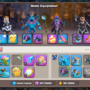 🔥TH 17 MAX🔥BK 95 AQ 97 GW 73 MP 61 RC 45 DD 8 || SB 27 FB 27 EB 26 GG 20 RS 20 || 6 LEGENDARY SKIN || IOS AND ANDROID - Image 5