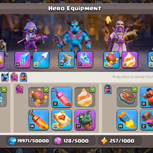 🔥[ PREMIUM TH-17 ]🔥SB-FB [MAX] - 8X EPIC || HEROS: 84-85-63-63-42 || JUSTICE SCENERY  | LVL 17 WALLS | NICE TROOPS - Image 6