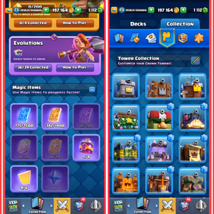 💎 (CHEAPEST) 93 ELITE CARDS 36 EVOLUTIONS 🍓 20 TOWER SKINS 12000 TROPHIES RARE CRYING GHOST EMPEROR KING FULL ACCESS - Image 8