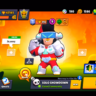 251 SKINS | 47.100 TROPHIES | 101 BRAWLERS | 6 HYPERCHARGE | 8 MAX | 14 PRESTIGE | 20 BUFFIES - Image 1