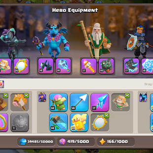 🔥Xp-226🔥 || Th18 || High Epic Equipment || Heroes 90-90-70-70-47-10 || Builder Base Maxed || NC 1k Gems || Cheapest - Image 4
