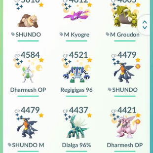 🔥LAS VEGAS BG KYOGRE GROUDON💎 1842 SHINY [] APEX LUGUA | APEX Ho-Oh [] 92 SHINY LEG [] 150 SHINY COSTUME [] LVL 70 - Image 6